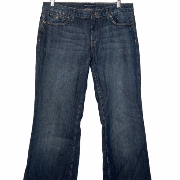 Banana Republic Women’s Bootcut Mid Rise Dark Wash Blue Jeans Size 29/8 … - Picture 2 of 13